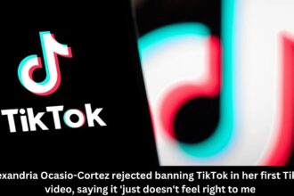 Alexandria Ocasio-Cortez rejected banning TikTok in her first TikTok video, saying it 'just doesn't feel right to me